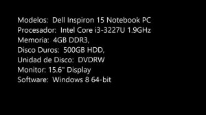 Revision de una Dell Inspiron 15 Notebook PC