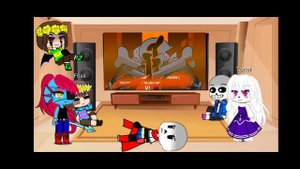 Undertale react to Wiki! sans vs vhs! sans