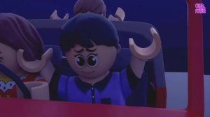 Lego Ghost Buster Train - Lego Halloween Night Cartoon - Choo choo train kids videos