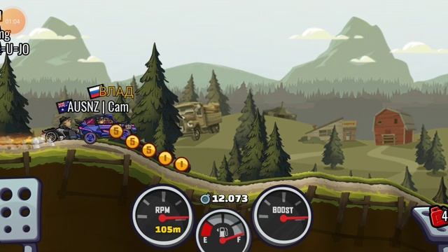 Hill Climb Racing 2 - Грязное ралли. Сопы серьёзные. Форсаж магнит в помощь.