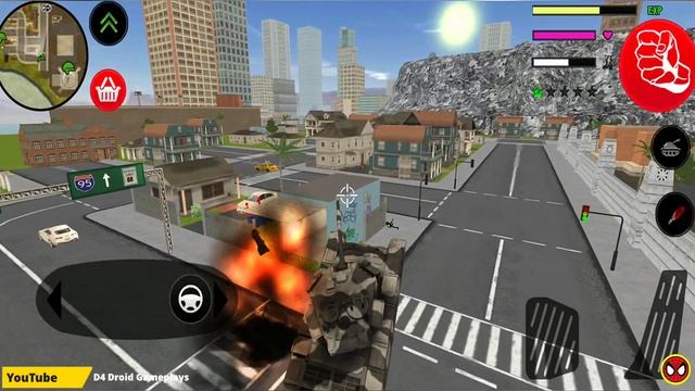 Süper Kahraman Çöp Adam #10 - Baldi Stickman Rope Hero Gangstar City ??️ - Android Gameplay смотреть онлайн