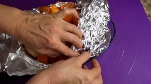 Вкусная тыква запеченная в духовке. Проще не бывает.