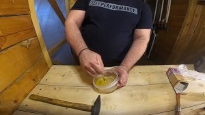 Как насадить топор на ручку с помощью эпоксидки