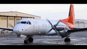 CLASSIC Turboprop! Air North Hawker Siddeley HS 748 in Action at Edmonton Airport