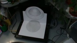Летающая тарелка 3D рисунок карандашом