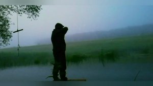 Один на озере.