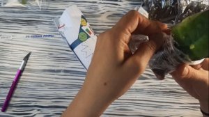 Распаковка посылки с фиалками