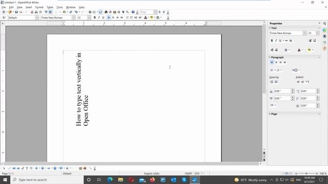 How to Type Text Vertically in Open Office смотреть онлайн