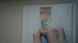 как нарисовать богатого компота из Minecraft по клеточкам