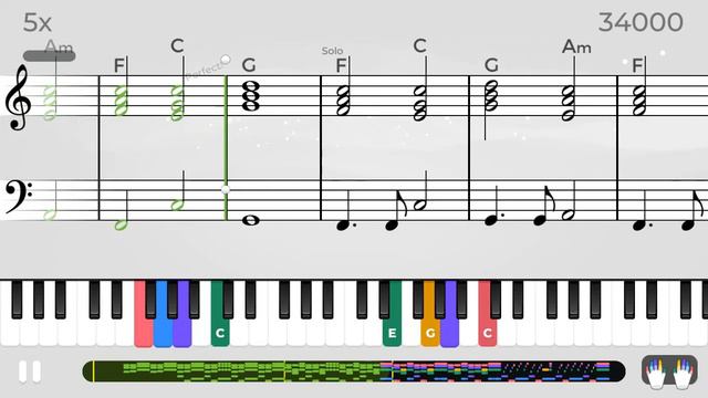 How Will It Be? - Yousician Weekly Challenge - Piano Sheet Mode смотреть онлайн
