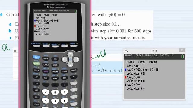 Euler's Method Differential Equations using Excel (Sheet) and TI-84 Plus смотреть онлайн