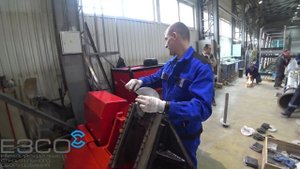 Калуга. Гибка витков шнека. Станок для гибки шнековой спирали. Auger flight forming machine..