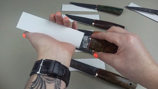 Ножи Шокурова из дамаска Влада Матвеева (Shokuroff knives Damascus Rezat.ru) смотреть онлайн