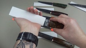 Ножи Шокурова из дамаска Влада Матвеева (Shokuroff knives Damascus Rezat.ru)