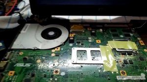 Ремонт ноутбука асус К550VD, платформа K55VD. Кз по лдо 3.3 v.