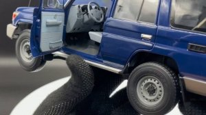 Unboxing 1:18 Toyota land Cruiser 76 2017 from Almost Real diecast model مجسم تويوتا لاند كروزر