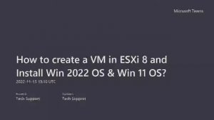 How to create a VM in ESXi 8 and Install Win 2022 OS ? #lab