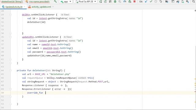 19 - Delete data from Database from Android App using Volley | API Integration in Android смотреть онлайн