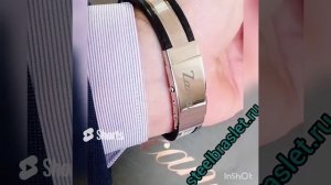 Zancan EXB 463 Каучуковый мужской браслет с серебром