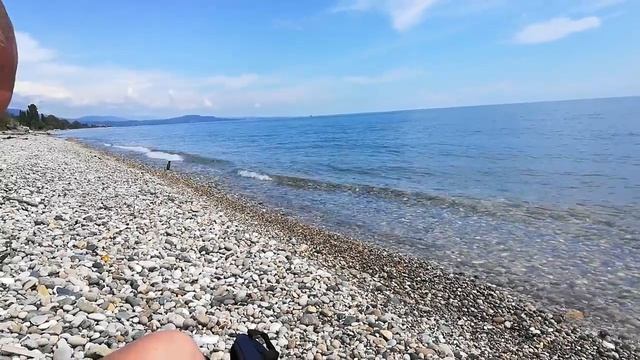 Абхазия, село Приморское, пляж