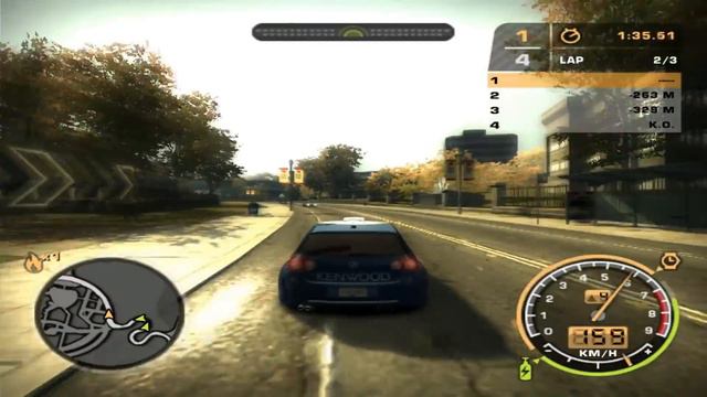 Need For Speed Most Wanted (2005): Walkthrough #12 - Rosewood College (Lap Knockout) смотреть онлайн