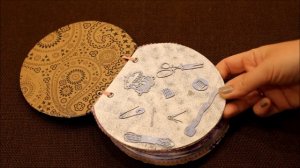 Блокнот - игольница своими руками. "Типа" скрапбукинг .)))