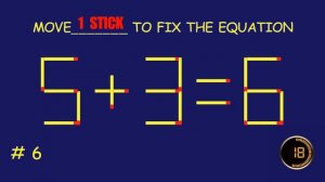 Matchstick Magic 160| Fix by Moving Matchsticks| Can you solve the puzzle? | Logic Matchstick Trick