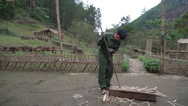 Knitting Baskets and Making Bamboo Fences, Make Compost| Daily work on the farm || EP.35 смотреть онлайн