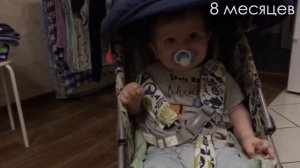 Как малыша катают на новой коляске. Like a baby being wheeled in a new stroller.