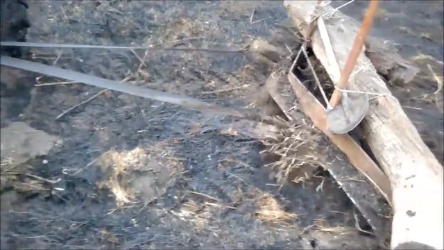 Выравнивание сенокоса самодельной волокушей к минитрактору