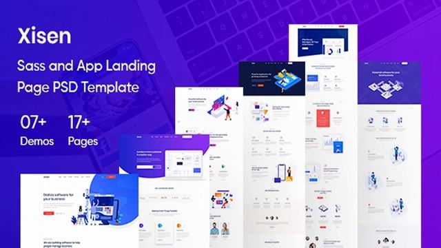 Xisen - Sass and App Landing Page PSD Template | Themeforest Website Templates and Themes смотреть онлайн