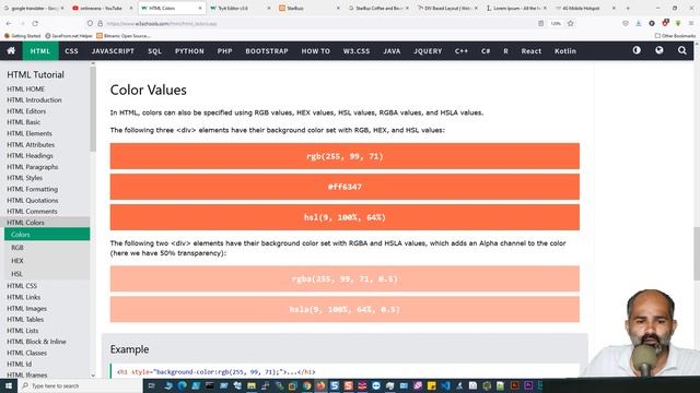 HTML Complete Course | HTML | Colors RGB - HEXA - HSL ALPHA Channel | Class - 12 | اردو / हिंदी`
