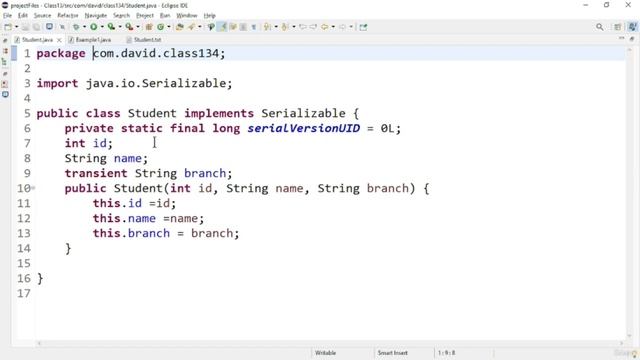 Java tutorial #73 | Some more core features - Serialization | Java course for beginners