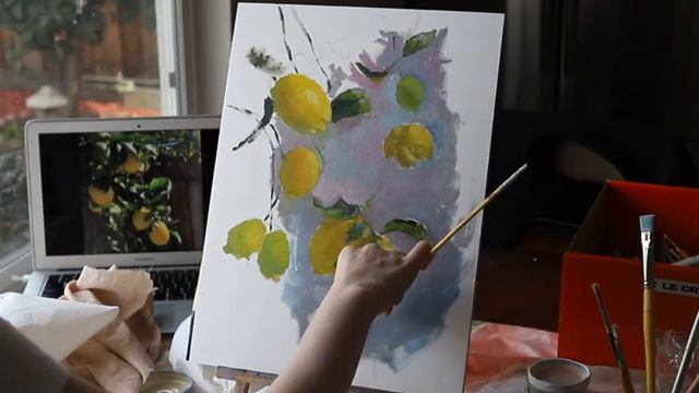 How to paint lemons on a tree смотреть онлайн