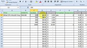 Basic Excel Formulas - Add, Subtract, Divide, Multiply