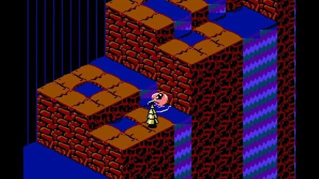 Snake Rattle N Roll прохождение игры NO DAMAGE на денди Dendy Nes 8 bit