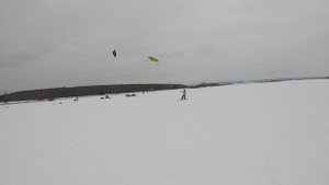 4ое занятие на кайте, зарезка. Подольские поля