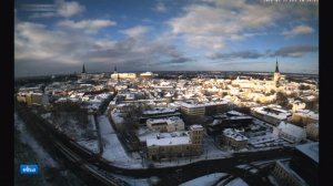 Таллинн с высоты красив. Зимнее утро над городом у Финского залива 22.02.2016 н.э.