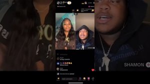 Zaria Imani and Shamon Brown Jr. on tiktok live// Zaria says Ahmad is her boo