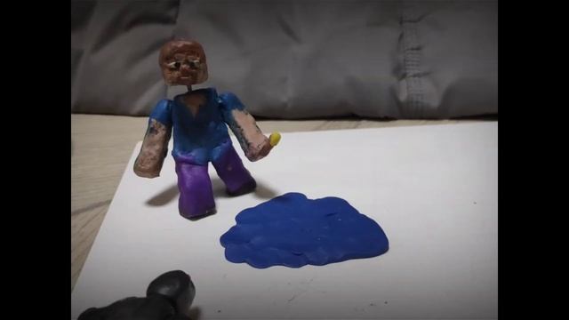 Стив в шахте // Майнкрафт мультик из пластилина #3 смотреть онлайн