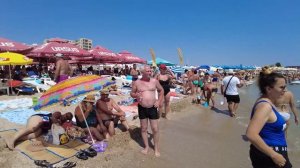 Plaja Eforie Nord, August 2022 - Eforie Nord Beach,Romania - vacanta litoral concediu Marea_Neagra