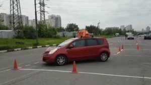 Упражнение заезд в гараж задним ходом