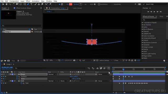 Анимация динамических подпрыгивающих шейпов в After Effects (Dynamic Bounce Shape Animation)