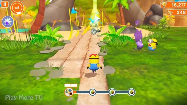 Minion Rush The Volcano Level 111 - 119: Starfish Minion try hard in Jungle [Live] смотреть онлайн