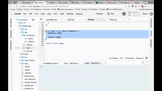 Code the Dream - React Class - Implementing Notes App Continued смотреть онлайн