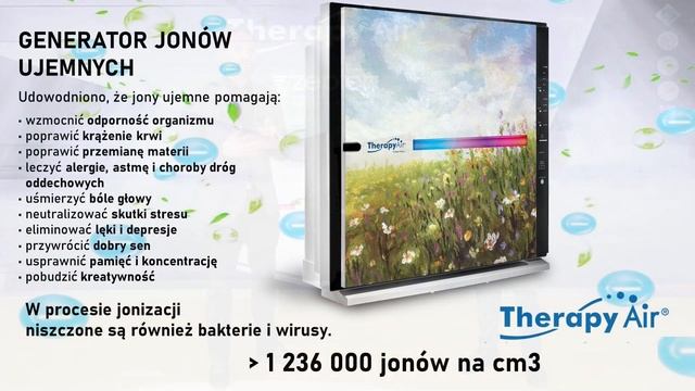 Therapy Air iOn oczyszczacz powietrza. Certyfikowany do eliminowania wirusów, bakterii, alergenów смотреть онлайн