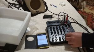 Микшерный пульт Muslady TM6. Микшер с  Bluetooth, USB, +48, работает от повербанка