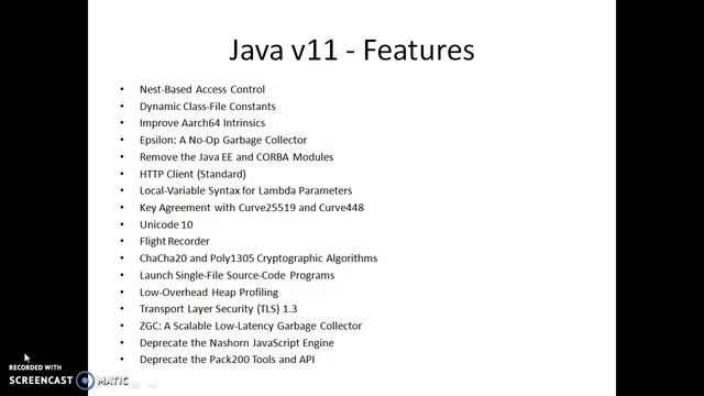 Introduction to java 11 | JDK version 11 | Features in Java 11 | JDK 11 | Java 11
