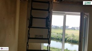 Русская лестница. Монтаж чердачной лестницы с устройством проема.