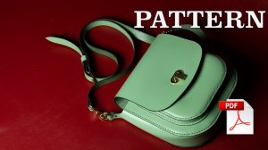 Lady's leather crossbody bag tutorial | Как сделать женскую сумку через плечо. PDF